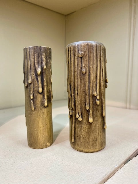 4" Antique Polybeeswax CANDELABRA Size (7/8" I.D.) Candle Cover