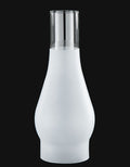 4" Fitter, 12" Tall, 3/4 Sandblasted Big Store Lamp Chimney