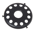 4" Fitter Screw-on, Uno-Style Shade Holder w/ Rosette Set Screws, Satin Black
