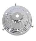 4" Fitter Steel Shade Holder, 1/8 IP, Chrome Plated