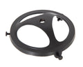 4 Inch Fitter Satin Black Finish Cast Brass Lamp Shade Holder, Tap 1/8F Center Hole