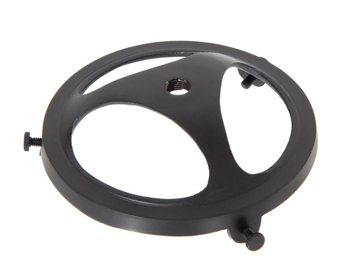 4 Inch Fitter Satin Black Finish Cast Brass Lamp Shade Holder, Tap 1/8F Center Hole