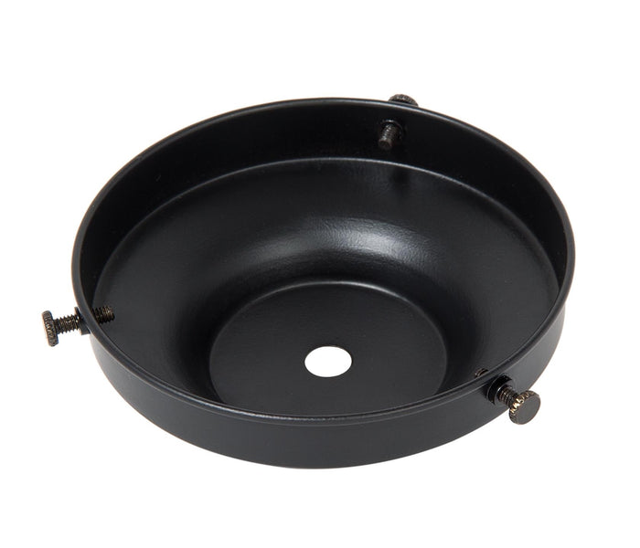 4 Inch Fitter Satin Black Finish Steel Lamp Shade Holder