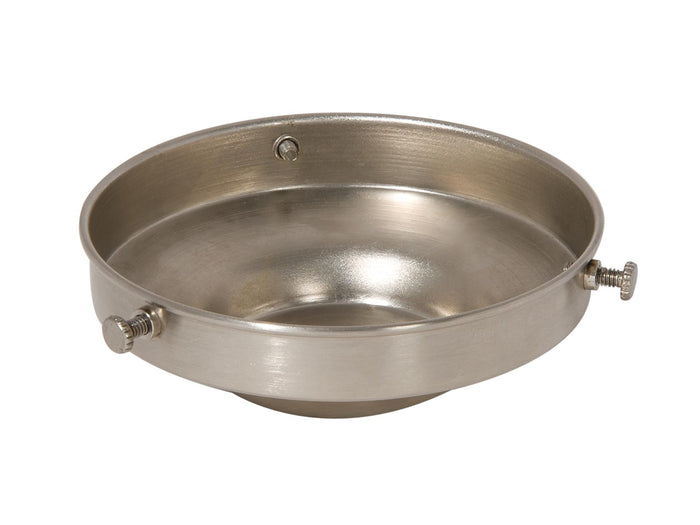 4 Inch Fitter Satin Nickel Finish Brass Shade Holder, 1/8IP