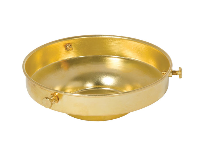 4 Inch Fitter Spun Unfinished Brass Lamp Shade Holder, 1/8IP