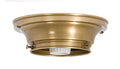 4 Inch Fitter Wired Antique Brass Flush Mount Fixture