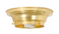 4 Inch Fitter Wired Unfinished Brass Flush Mount Fixture