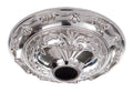 5-1/2" Dia., Nickel Plated Die Cast Brass Ceiling Canopy with Classic Design, 1-1/16 inch center slip