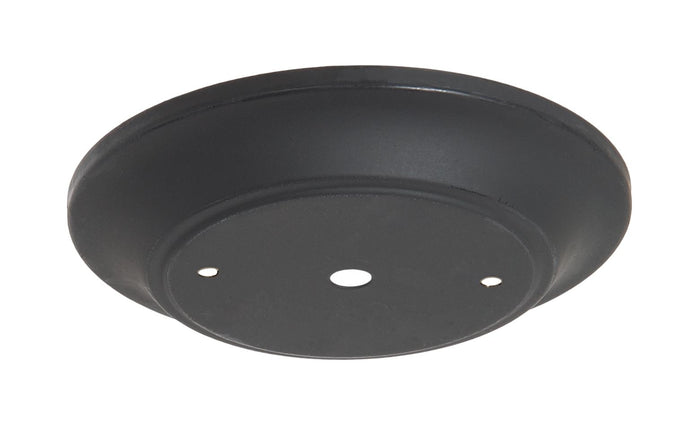 5-1/2" Dia. Satin Black Finish Steel Ceiling Canopy, 1/8IP Slip