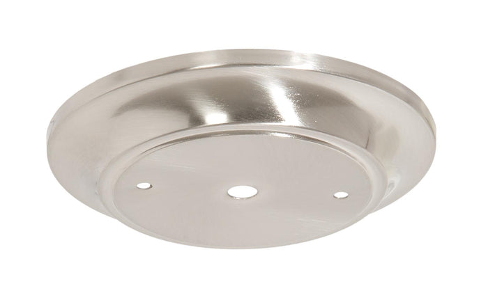5-1/2" Dia. Satin Nickel Finish Steel Ceiling Canopy, 1/8IP Slip