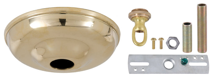 5 1/2 Inch Solid Brass Round Canopy