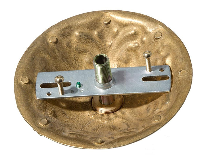 5-1/2" Diameter Ceiling Canopy kit, Die Cast Brass Material, Choice of Polished & Lacq. or Unfin. Brass