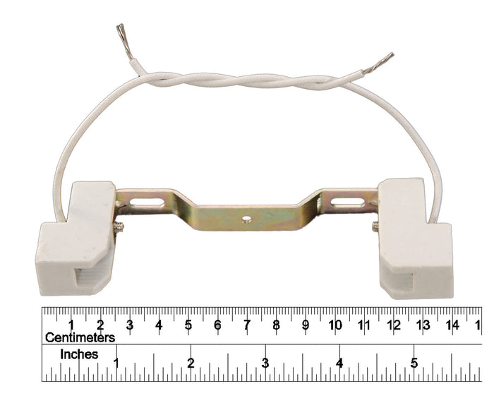 5 1/2" Double Ended Halogen Socket With Bracket