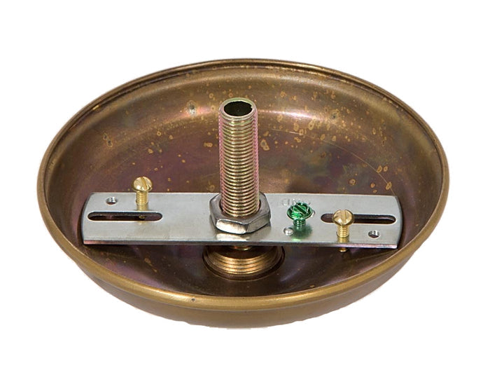 5 1/2 Inch Antique Brass Round Canopy
