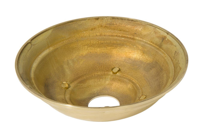 5-1/2 Inch Diameter Unfinished Brass Die Cast Canopy
