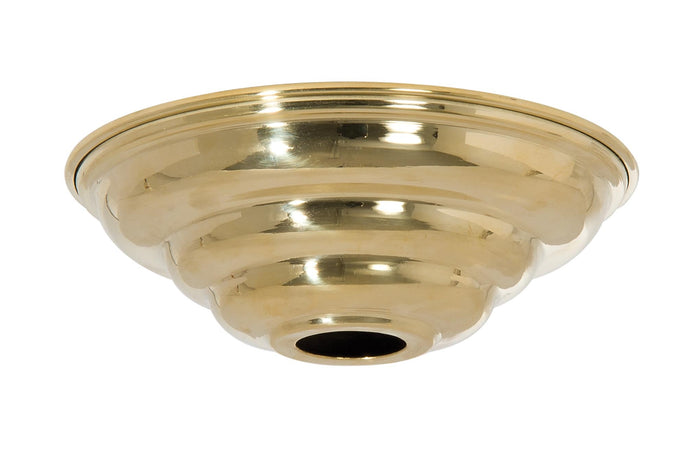 5-1/2 Inch Diameter Unfinished Spun Brass Beehive Canopy