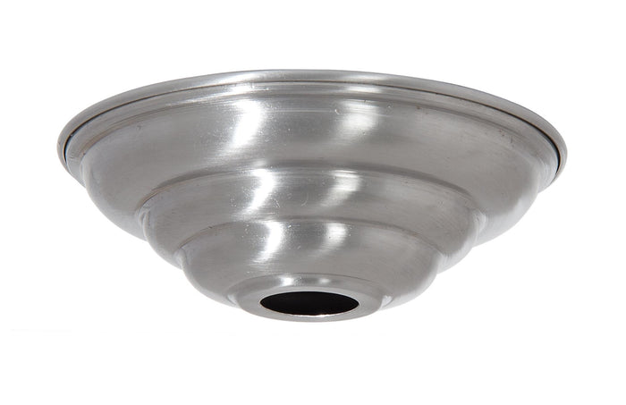 5-1/2 Inch Diameter Unfinished Steel Beehive Shape Lamp Canopy