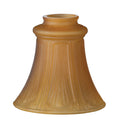5-1/2 inch tall Satin Amber Pan Light Fixture Shade, 2-1/4 inch lip fitter