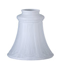 5-1/2 inch tall Satin Crystal Pan Light Fixture Shade, 2-1/4 inch lip fitter