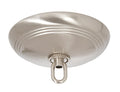5 1/4" Diameter Satin Nickel Screw Collar Ribbed Canopy and Canopy Kit