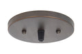 5-1/4 Inch Diameter Antique Bronze Finish Steel Canopy with Hardware Kit and Grip Bushing
