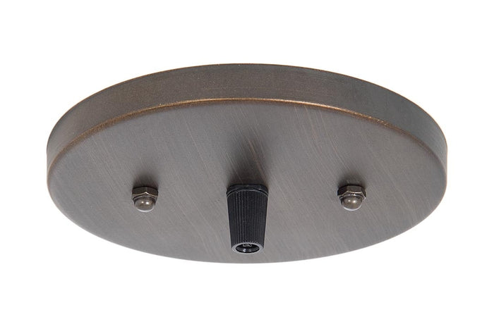 5-1/4 Inch Diameter Antique Bronze Finish Steel Canopy with Hardware Kit and Grip Bushing