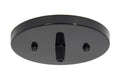 5-1/4 Inch Diameter Glossy Black Finish Steel Canopy with Hardware Kit and Grip Bushing