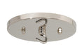 5-1/4 Inch Diameter Polished Nickel Finish Steel Canopy, 1/8 IP Slip