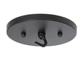 5-1/4 Inch Diameter Satin Black Brass Canopy, 1/8 IP Slip