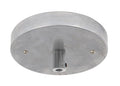 5-1/4 Inch Diameter Unfinished Stamped Steel Single Port Canopy Mounting Kit