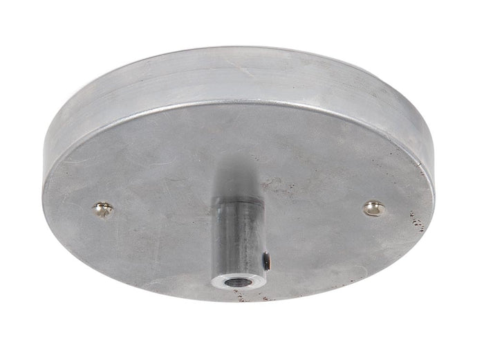 5-1/4 Inch Diameter Unfinished Stamped Steel Single Port Canopy Mounting Kit