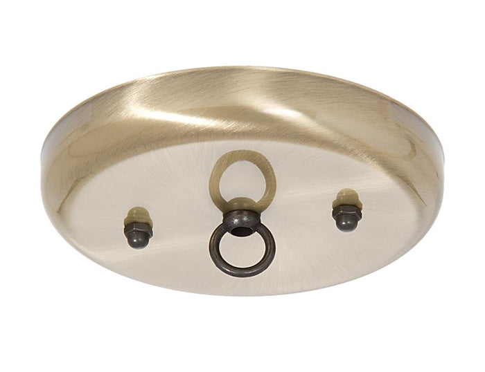 5 1/4 Inch Steel Canopy Kit with Antique Brass Finish