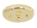 5 1/4 Inch Steel Canopy Kit with Brass Finish