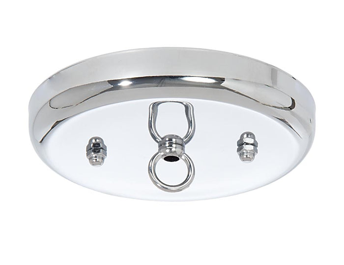 5 1/4 Inch Steel Canopy Kit with Nickel Finish