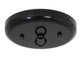 5 1/4 Inch Steel Canopy Kit with Satin Black Finish