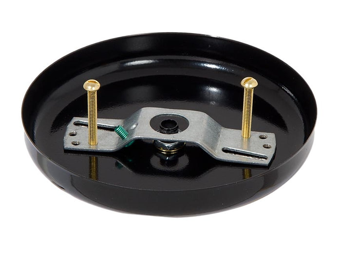 5 1/4 Inch Steel Canopy Kit with Satin Black Finish