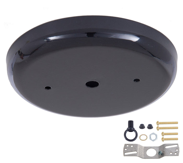 5 1/4 Inch Steel Canopy Kit with Satin Black Finish