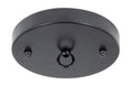 5 1/8", 1/8 IP Slip, Steel Ceiling Canopy Kit with Cast Metal Loop - Satin Black Finish