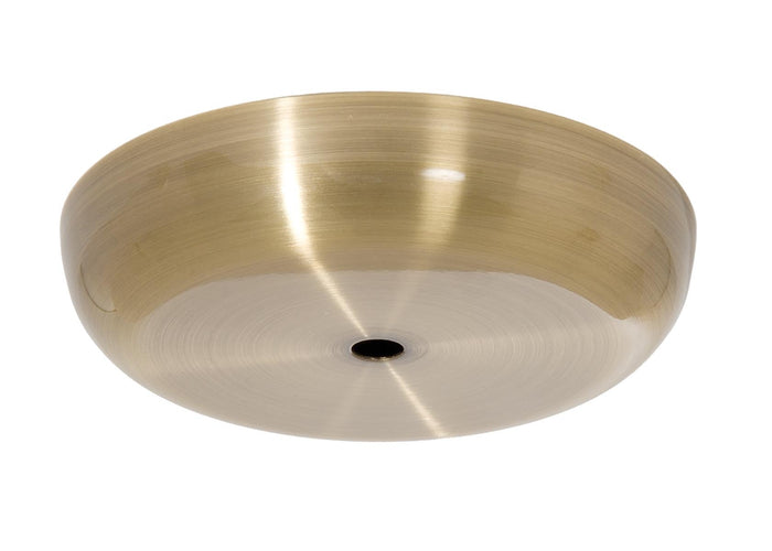 5-1/8 Inch Diameter Antique Brass Finish Steel Ceiling Canopy, 1/8IP Slip