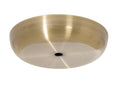 5-1/8 Inch Diameter Antique Brass Finish Steel Ceiling Canopy, 1/8IP Slip