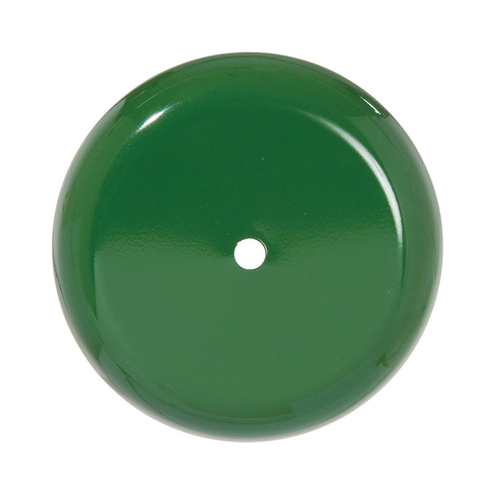 5-1/8  Inch Diameter Glossy Green Finish Steel Ceiling Canopy, 1/8IP Slip
