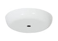 5-1/8 Inch Diameter Glossy White Finish Steel Ceiling Canopy, 1/8IP Slip