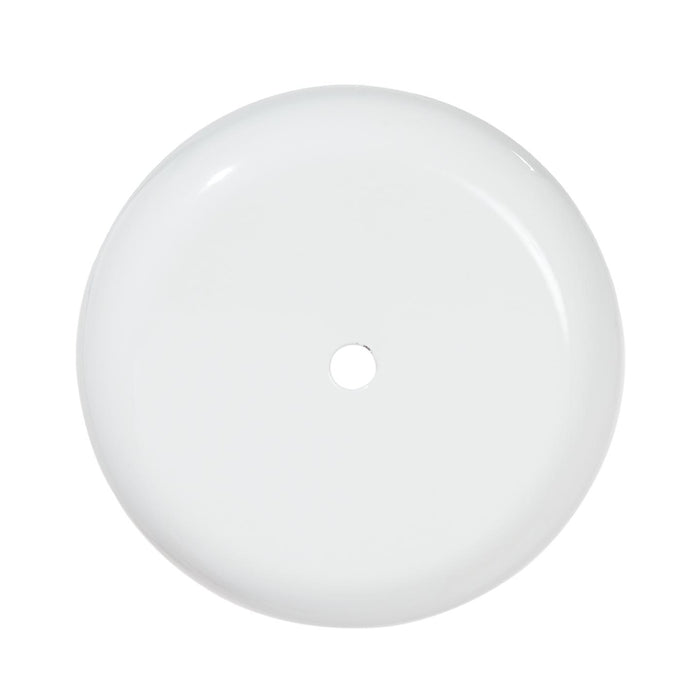 5-1/8 Inch Diameter Glossy White Finish Steel Ceiling Canopy, 1/8IP Slip