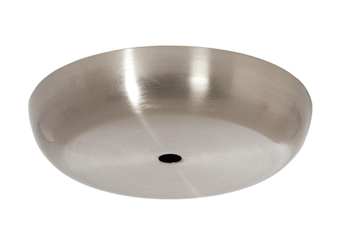 5-1/8 Inch Diameter Satin Nickel Finish Steel Ceiling Canopy, 1/8IP Slip