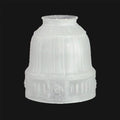 5-1/8 inch tall Embossed Rosette Fixture Shade, 2-1/4 inch lip fitter