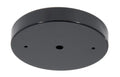 5 1/8" Steel Ceiling Canopy / Back Plate with 1/8IP slip center hole - Black Enamel Finish