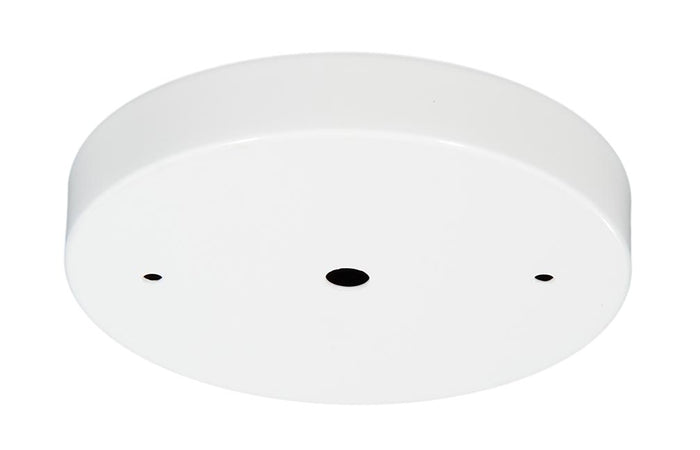 5 1/8" Steel Ceiling Canopy / Back Plate with 1/8IP slip center hole - White Enamel Finish