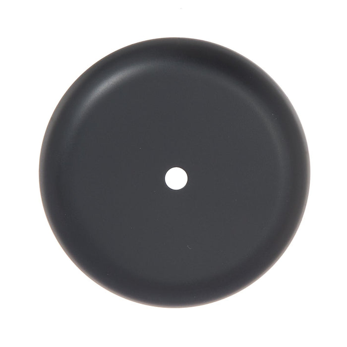 5-1/8Inch Diameter Satin Black Finish Steel Ceiling Canopy, 1/8IP Slip