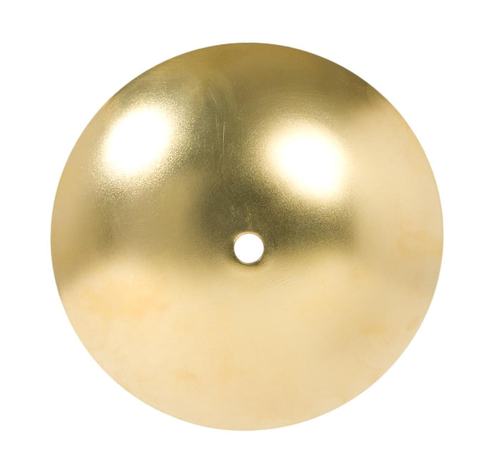 5 3/4" Unfinished Brass Modern Canopy or Sconce Cap