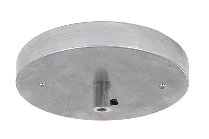 6 Inch Diameter Raw Stamped Steel Single Port Canopy Mounting Kit